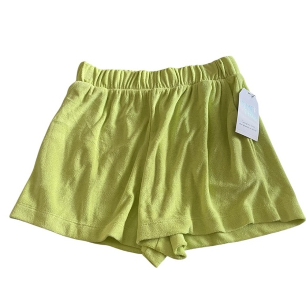 BNWT Time and Tru Green Athletic Shorts with Elastic Waistband (Green,Small(4-6)